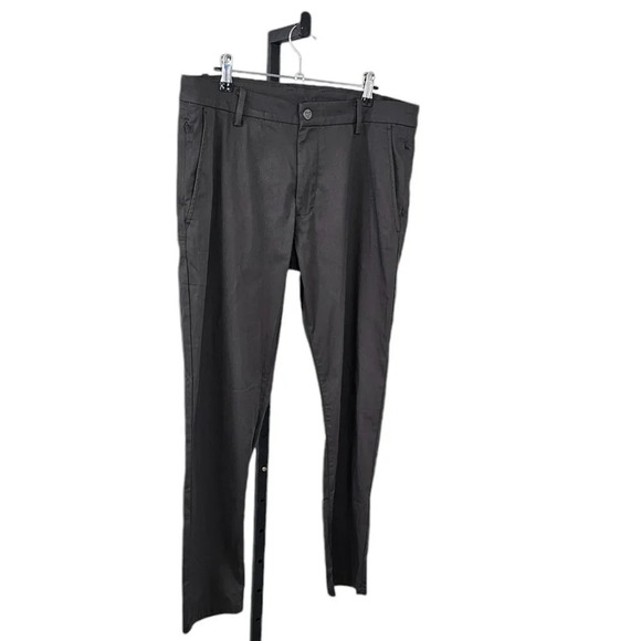 Birddogs Mens Stretch Comfort Khakis Grey Size 34 Built In Liner Slim Fit - Picture 6 of 8